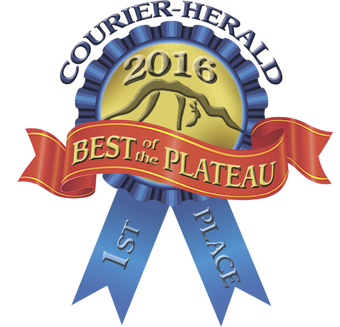 Courier Herald 2016 Best of the Plateau 1st Place ribbon